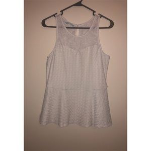 Maurices Lace Peplum Tank - Size Large
